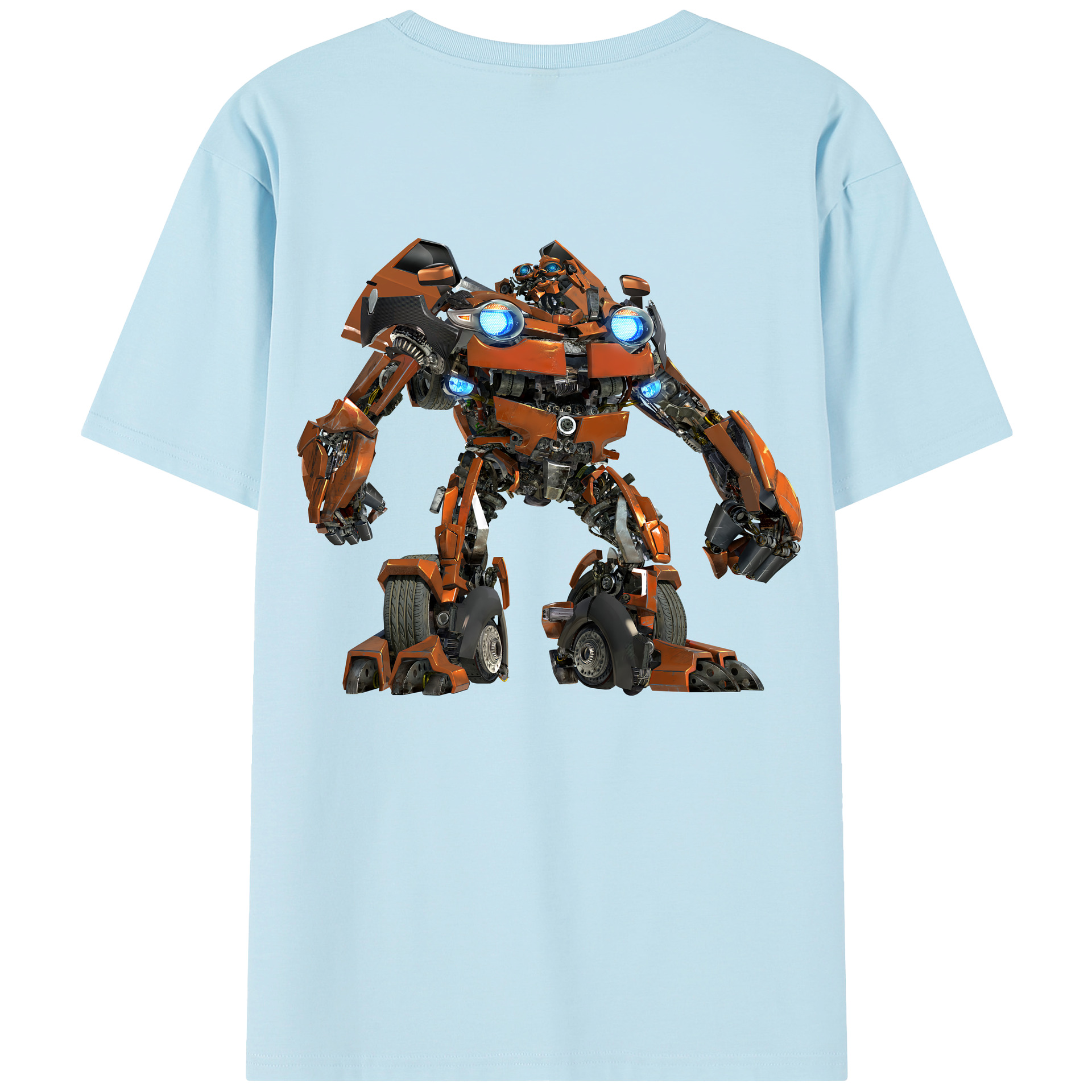 （画像用） Transformers トランスフォーマー 綿100％半袖Tシャツ（背面プリント）